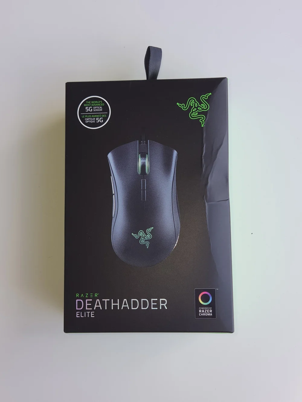 Razer DeathAdder Elite Gaming Mouse 16,000 DPI Optical Sensor Matte Black NWT